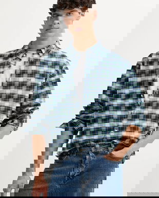 Levi's cămașă din bumbac culoarea bleumarin, cu guler button-down, relaxed, A7210