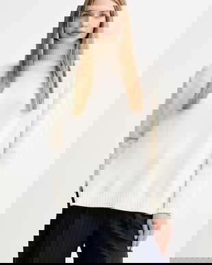 Weekend Max Mara pulover de lână BORGIA culoarea bej, cu guler, 2525366112600