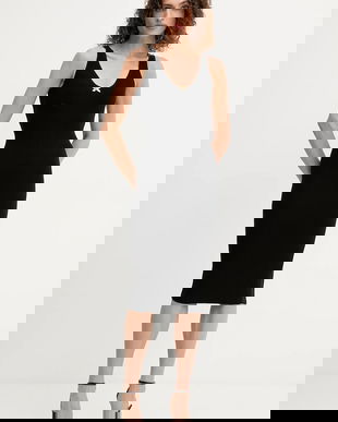 Elisabetta Franchi rochie culoarea negru, mini, mulată, AM62S51E3