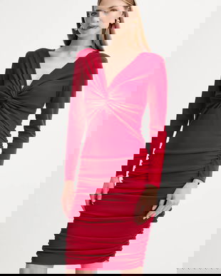 Fracomina rochie culoarea roșu, mini, mulată, FQ25WD2009W62601