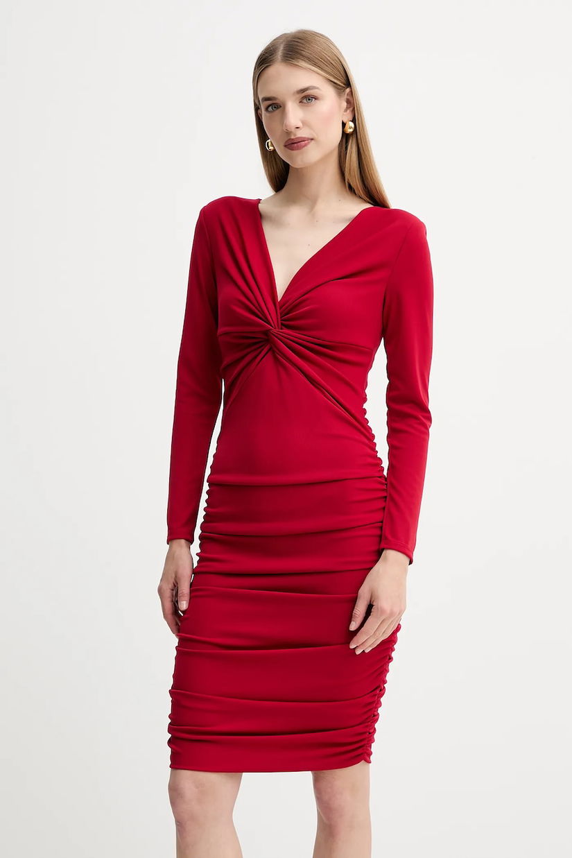 Fracomina rochie culoarea roșu, mini, mulată, FQ25WD2009W62601