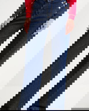 Fracomina jeans culoarea bleumarin, FR25WV2025D45002