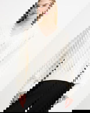 BOSS Orange pulover de bumbac culoarea bej, 50545875