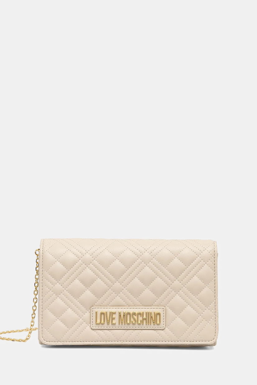 Love Moschino poșetă culoarea bej, JC4079PP1NLA0110
