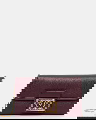 Love Moschino poșetă culoarea bordo, JC4093PP1NLI0552