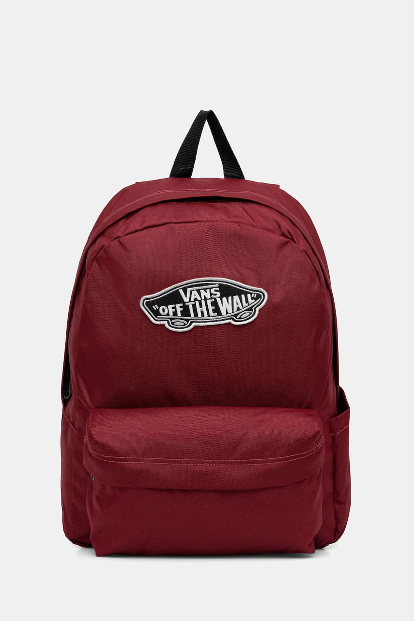 Vans rucsac culoarea bordo, mare, cu imprimeu, VN000H4YBRD1