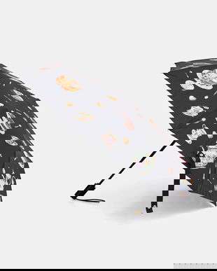 Moschino umbrelă culoarea negru, 8953