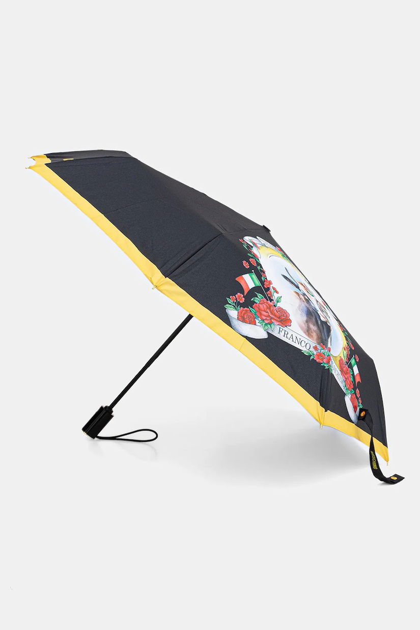 Moschino umbrelă culoarea negru, 9220