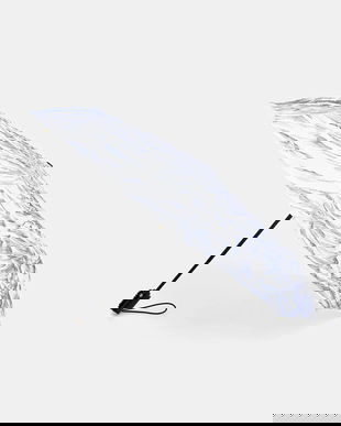 Moschino umbrelă culoarea alb, 8989