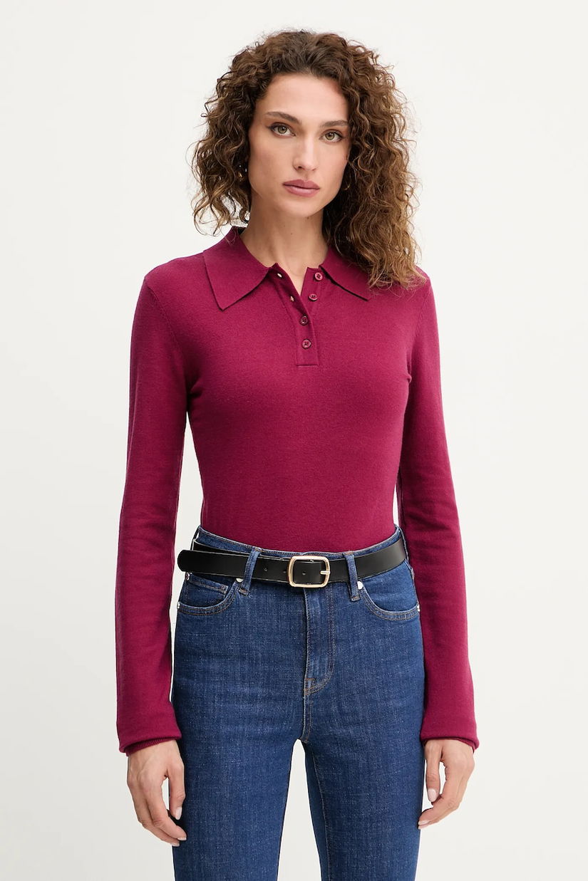 Silvian Heach pulover BUCERS culoarea bordo, light, GPA25555PO