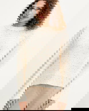 Silvian Heach pulover BLAZHEVSKA culoarea bej, GPA25155MA