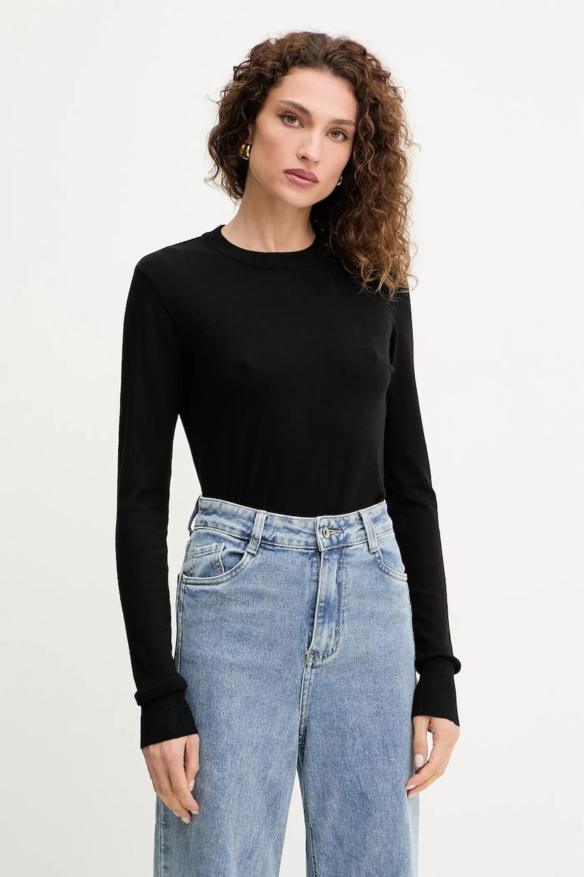 Silvian Heach pulover LETALO culoarea negru, light, GPA25038MA