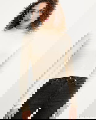 Silvian Heach pulover LOLA culoarea bej, cu turtleneck, GPA25554LU