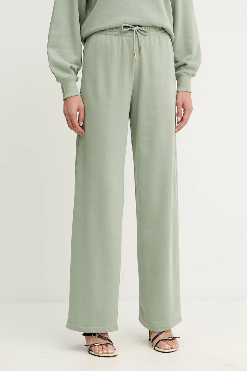 Silvian Heach pantaloni de trening MOUJANE culoarea verde, uni, GPA25050PA