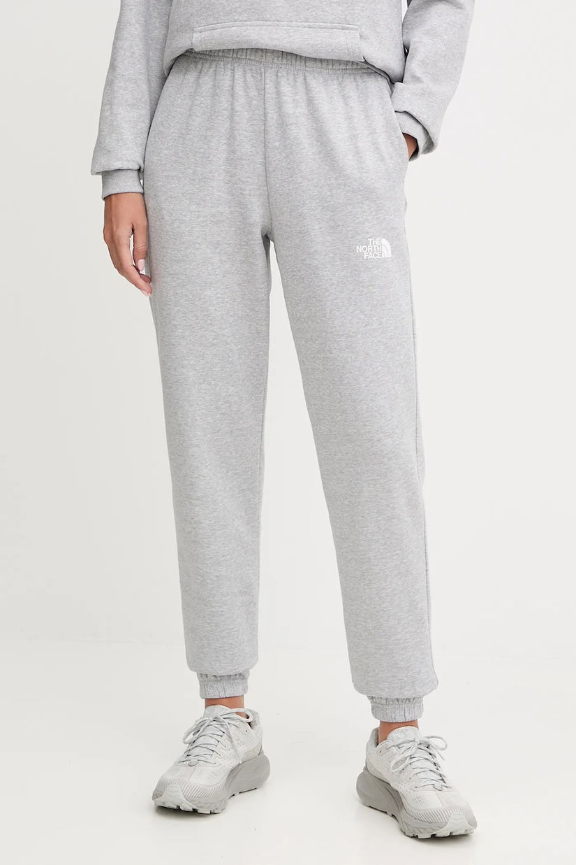 The North Face pantaloni de trening Simple Dome culoarea gri, melanj, NF0A8C1YDYX1