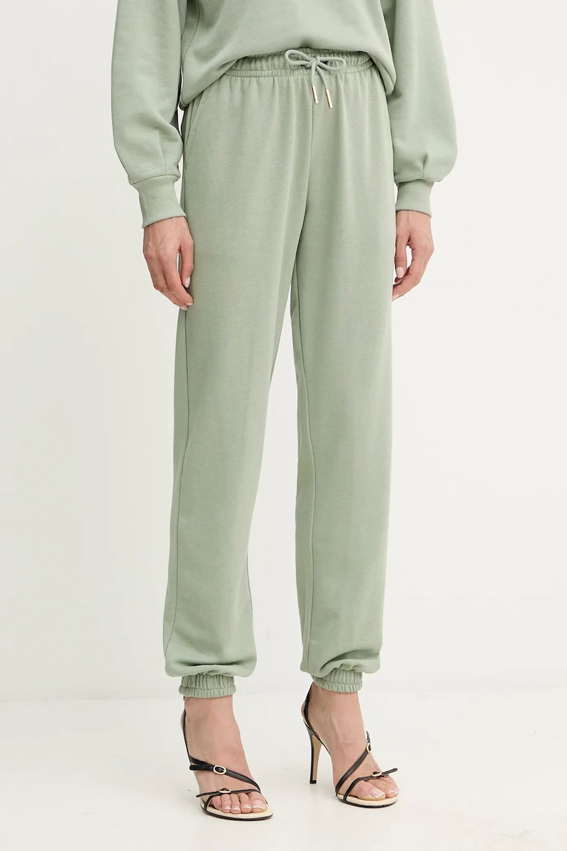 Silvian Heach pantaloni de trening BENKAID culoarea verde, uni, GPA25116PA