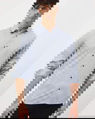 Medicine cămașă cu guler clasic, slim