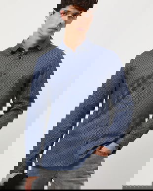 Medicine cămașă cu guler clasic, slim