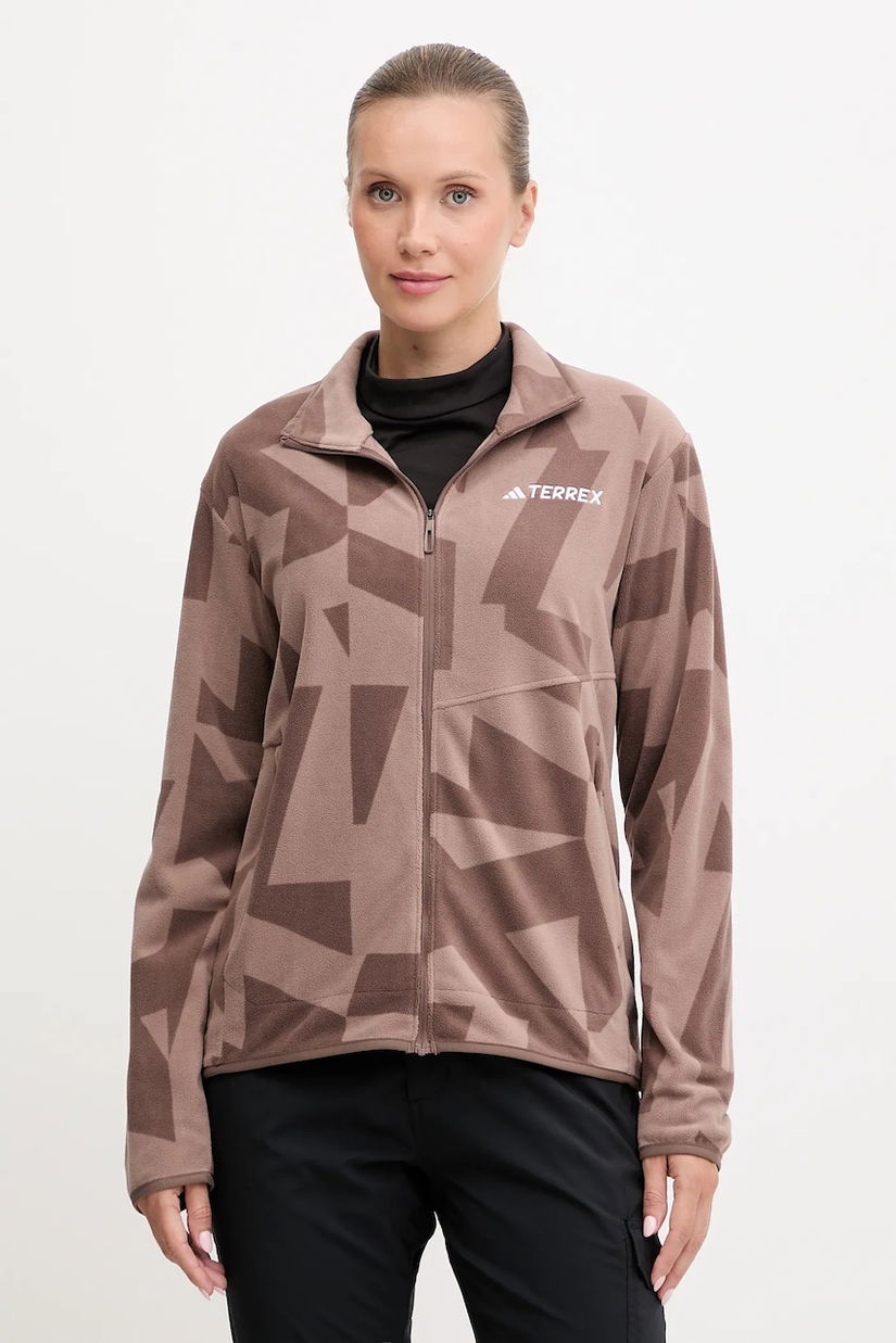 adidas TERREX hanorac Multi culoarea maro, cu imprimeu, JN0997