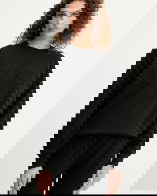 Silvian Heach bluză BASSIN culoarea negru, cu imprimeu, GPA25113FE