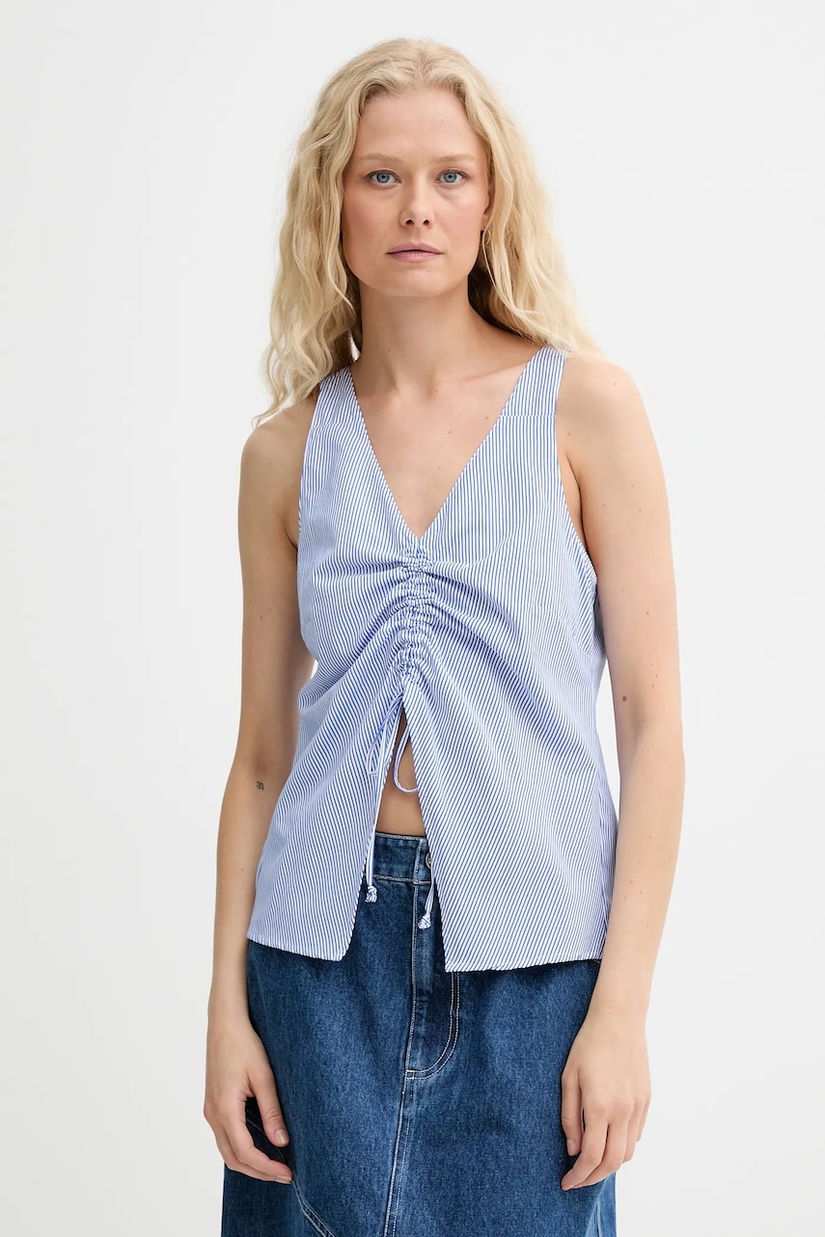 Renewed bluză din bumbac creative upcycling cu imprimeu, Renewed INTU x Answear
