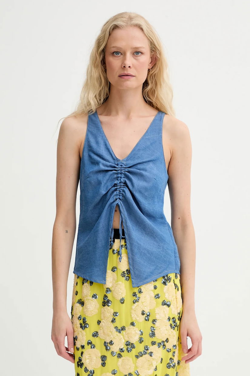 Renewed bluză din bumbac creative upcycling uni, Renewed INTU x Answear