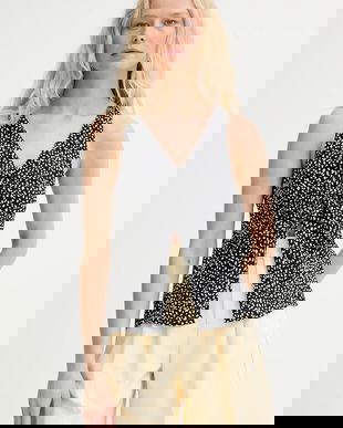 Renewed bluză din bumbac creative upcycling culoarea negru, cu imprimeu, Renewed INTU x Answear