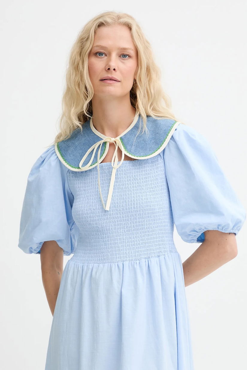 Renewed guler decorativ din denim creative upcycling cu imprimeu, Renewed INTU x Answear