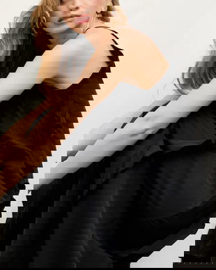 Answear.LAB rochie culoarea negru, maxi, drept