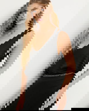 Answear.LAB bluza culoarea negru, neted