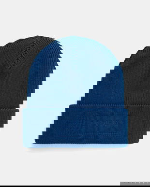 Iceberg căciulă de lână culoarea bej, de lână, din tricot gros, 30 409 005