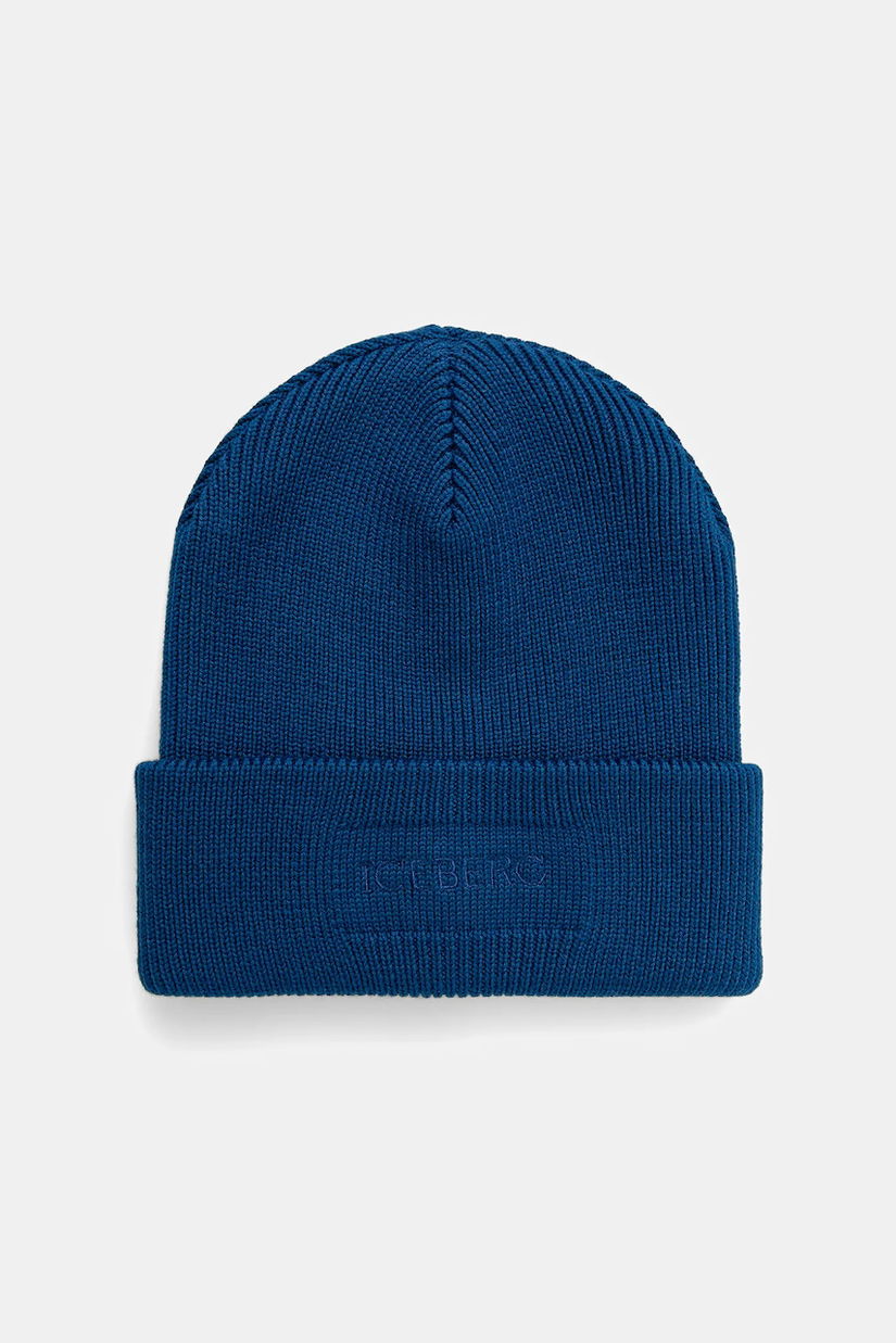 Iceberg căciulă de lână culoarea bej, de lână, din tricot gros, 30 409 005