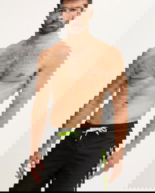 Aqua Speed pantaloni scurți de baie culoarea negru, OWEN