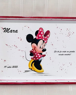 Tavita/set de mot fetita cu Minnie