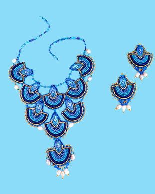 Set "Mandala albastră"