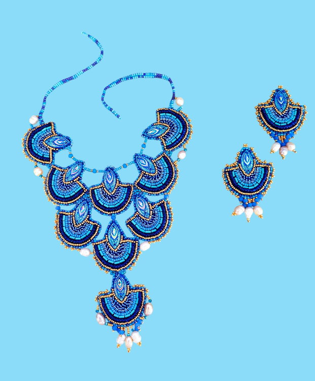 Set "Mandala albastră"