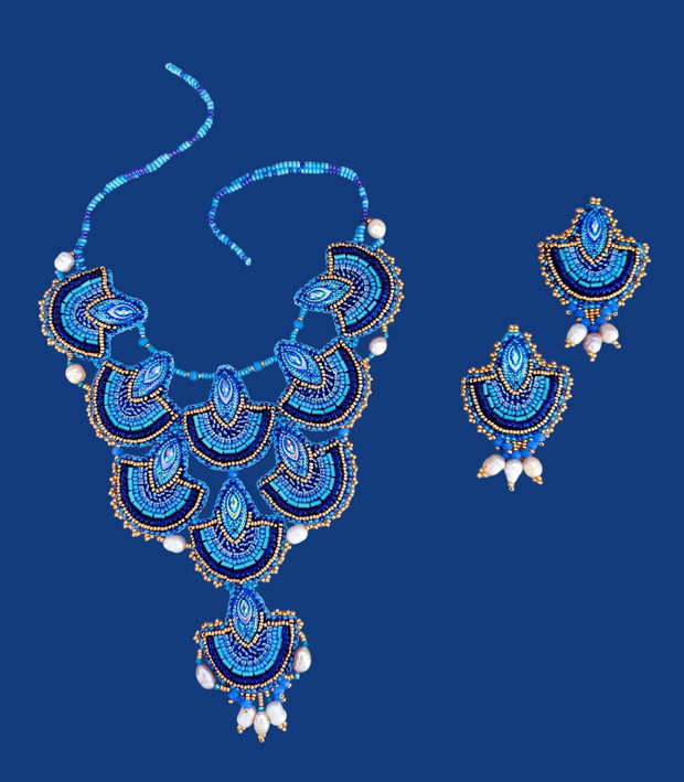 Set "Mandala albastră"