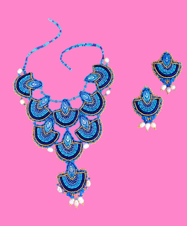 Set "Mandala albastră"