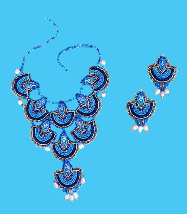 Set "Mandala albastră"