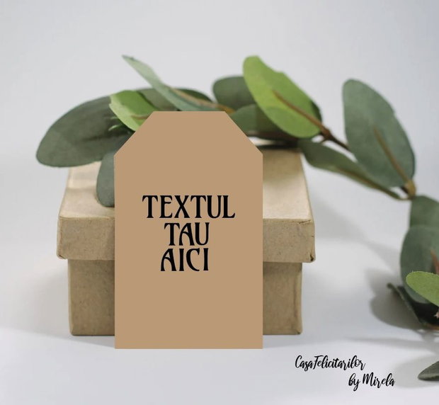 Etichete carton craft personalizabile