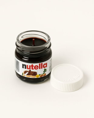 Lumanare Parfumata Handmade Nutella  Melted Moments, Ceara de Soia, Aroma Intensa de Ciocolata Neagra, 25g, Ardere 5h, Cadou Delicios