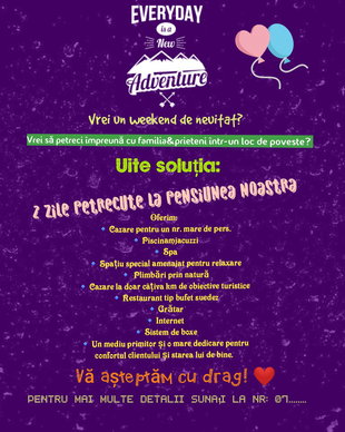 Poster /afiș /anunț /reclamă personalizate