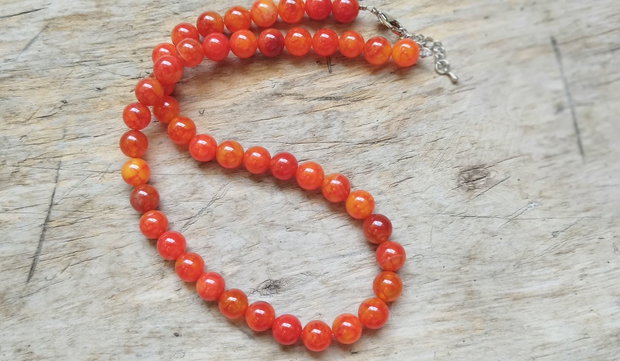 Sirag margele, agate 11 mm