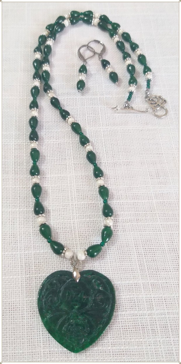 SET- CALCEDONIE SI JAD VERDE