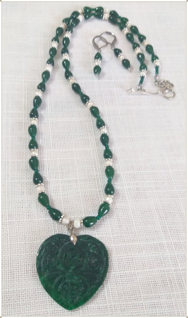 SET- CALCEDONIE SI JAD VERDE