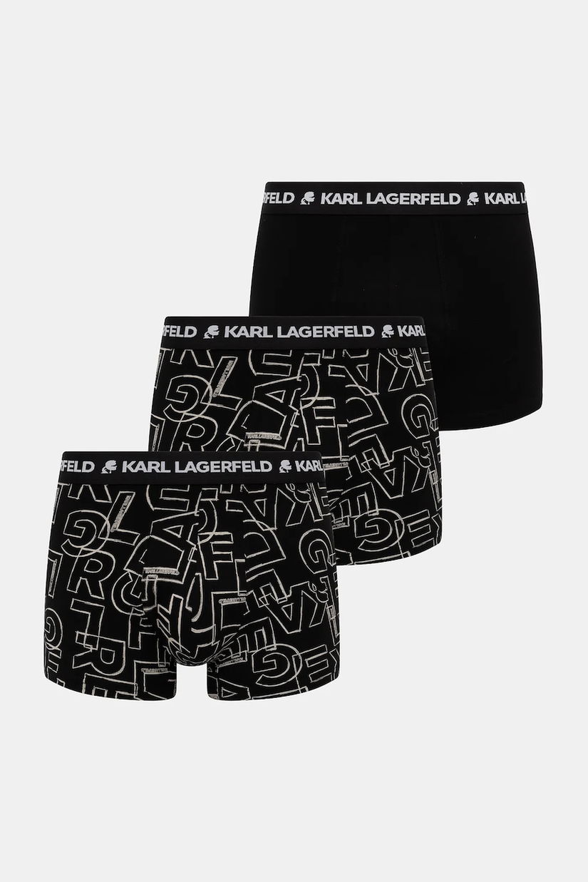 Karl Lagerfeld boxeri 3-pack culoare neagră A3M47014