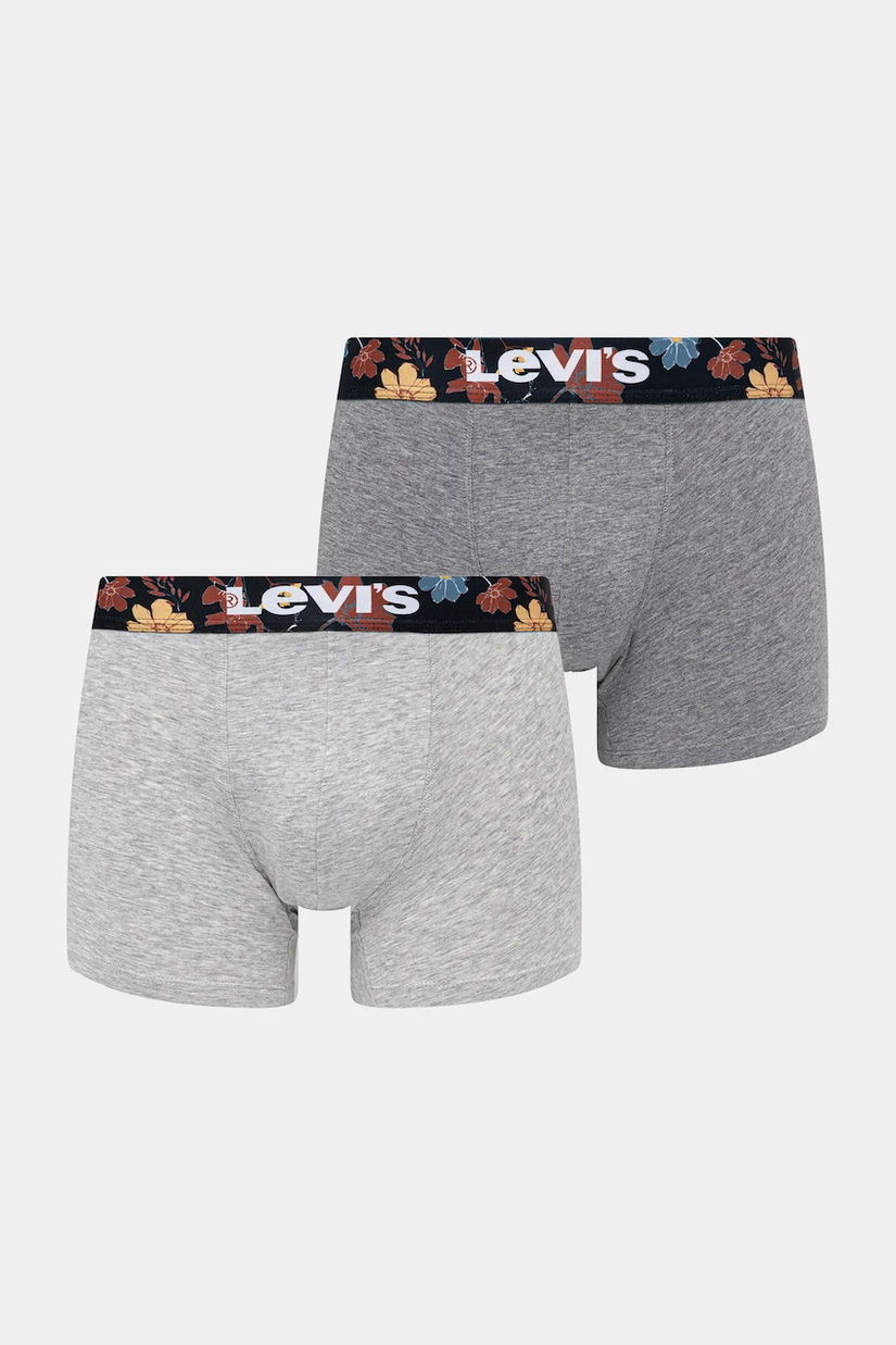 Levi's boxeri 2-pack culoarea gri, 37149-1117