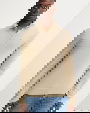 Tommy Jeans pulover de bumbac culoarea bej, light, cu turtleneck, DM0DM21654