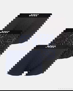 BOSS boxeri 3-pack culoarea negru, 50549856
