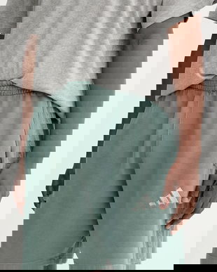 adidas pantaloni scurți din bumbac All SZN culoarea verde, JN0606